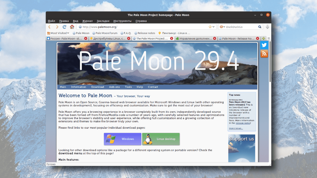 Pale Moon 29.2.1-29.4.0