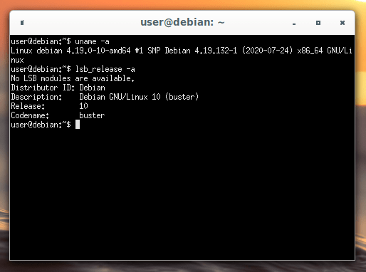 Debian 10.5: Ядро Linux