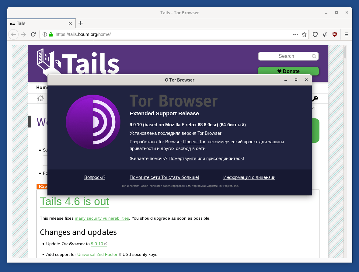 Tor Browser 9.0.10