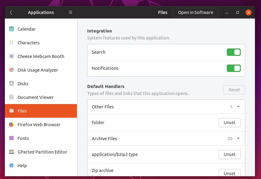 Ubuntu 19.04 Настройки разрешений