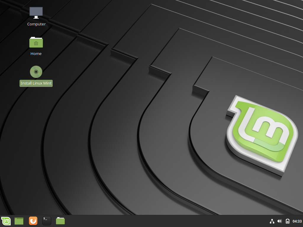 Live система Linux Mint. Рабочий стол