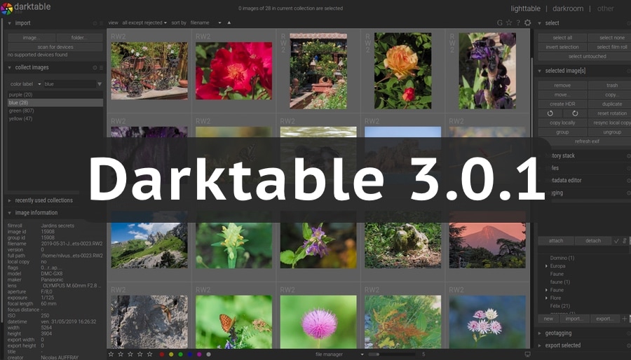Darktable 3.0.1