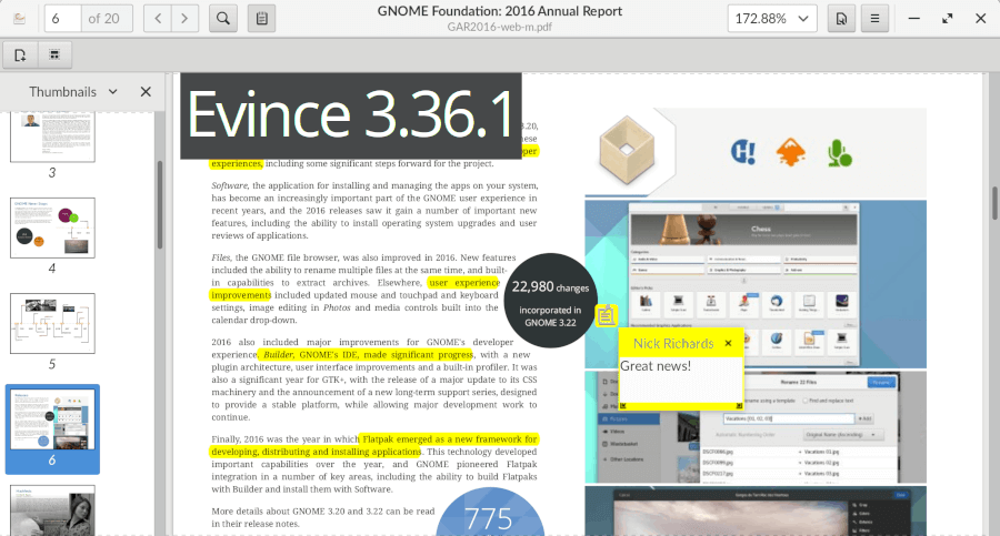 Evince 3.36.1