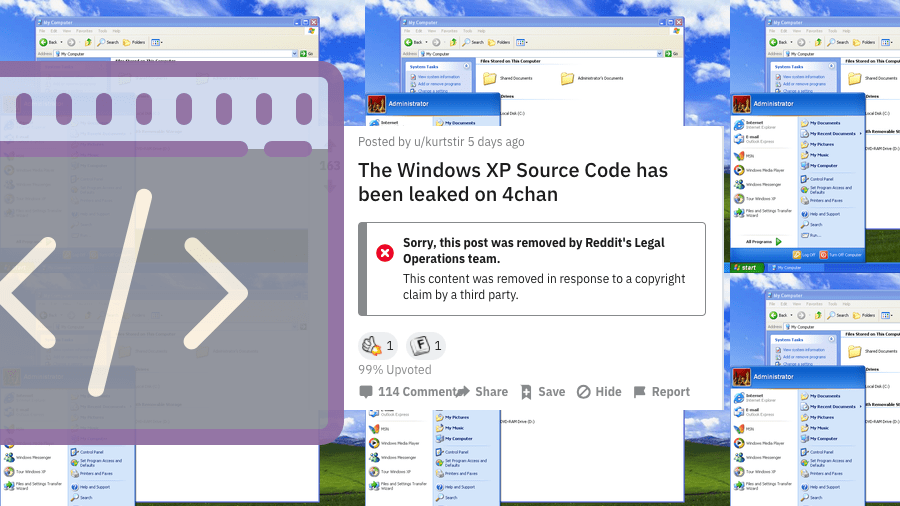 Windows XP код открыт
