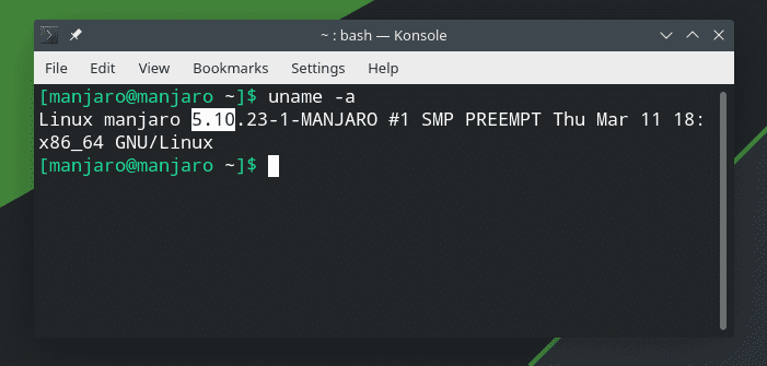 Manjaro 21 - Ядро Linux 5.10.23-1