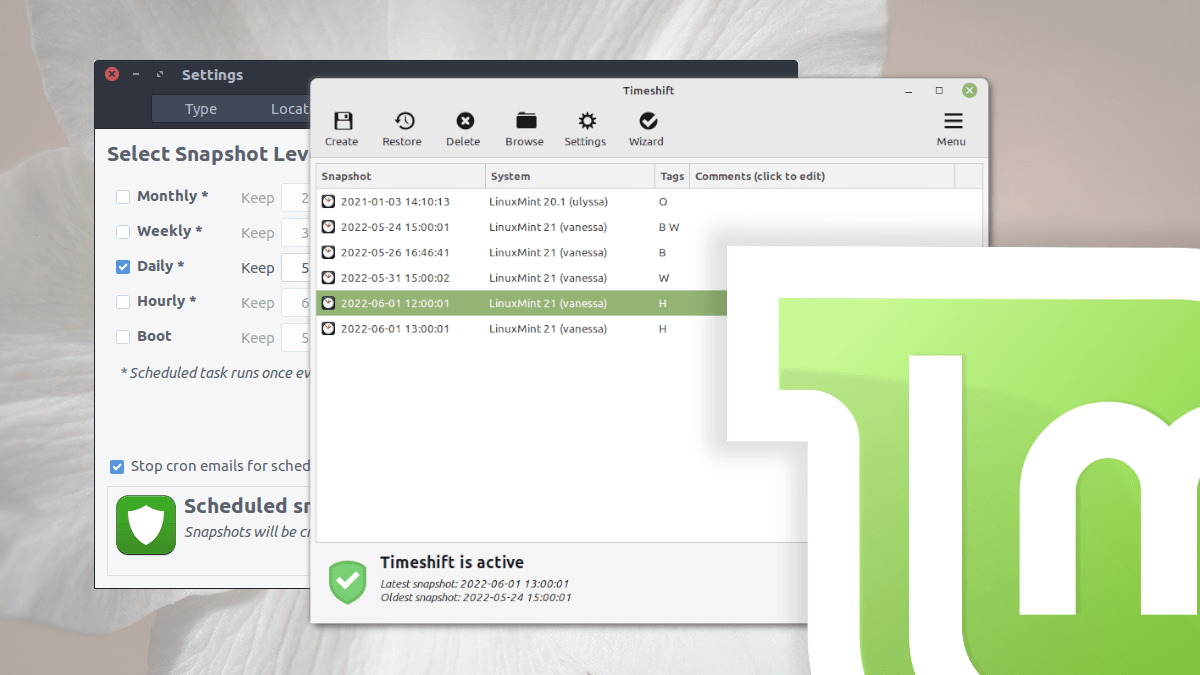 Timeshift Linux Mint