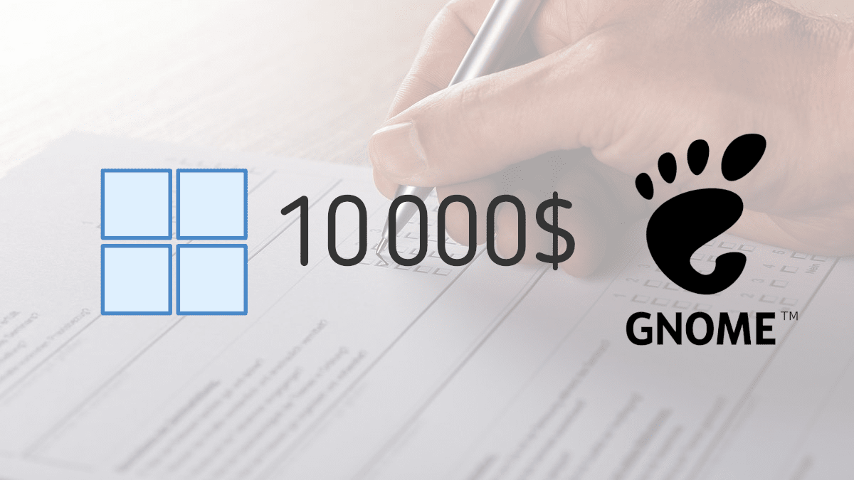 GNOME получит 10000 долларов