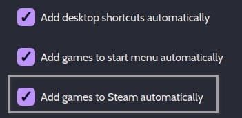 Автоматическое добавление игры в Steam