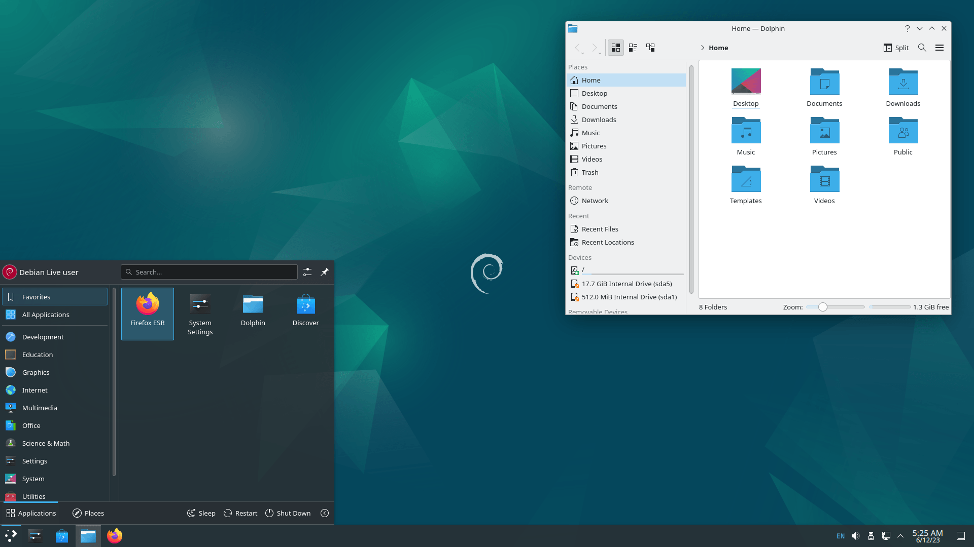 Debian 12. KDE Plasma