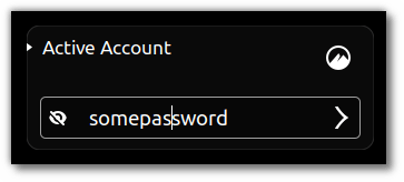 Редактирование пароля