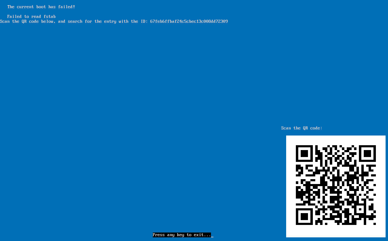 Синий экран смерти BSoD в Linux.