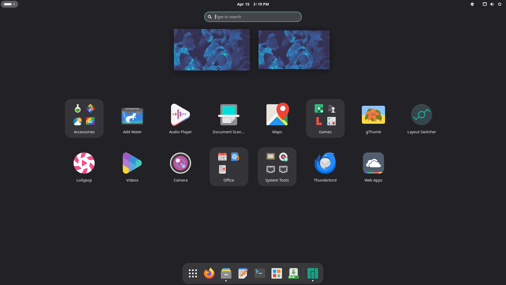 Manjaro 25. GNOME 48. Лаунчер