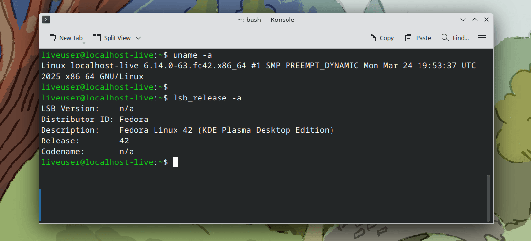 Версия ядра Linux 6.14