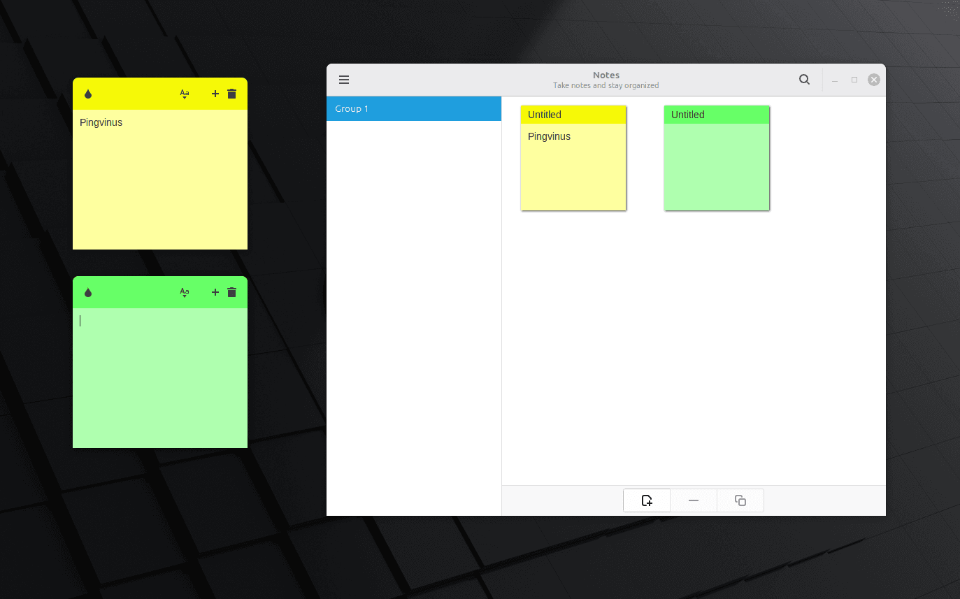 Sticky. Липкие заметки на рабочем столе