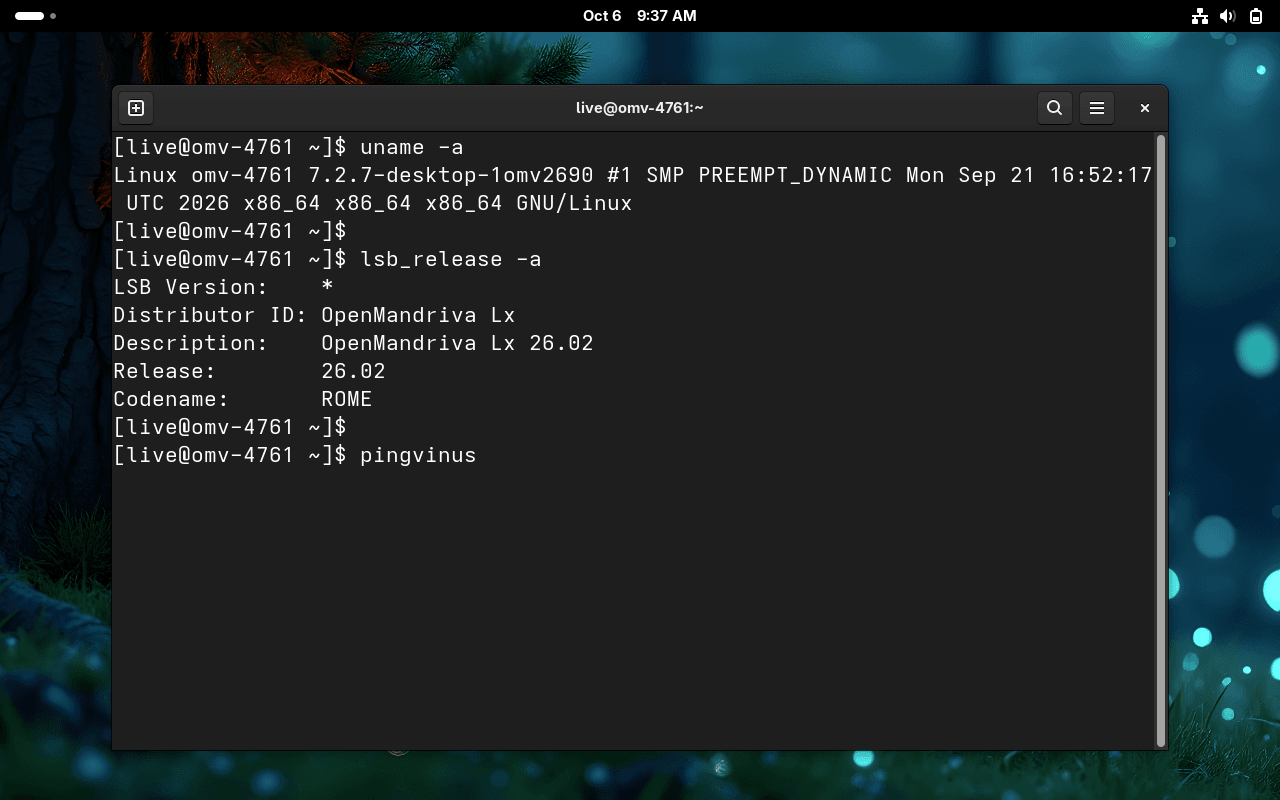 Версия ядра Linux