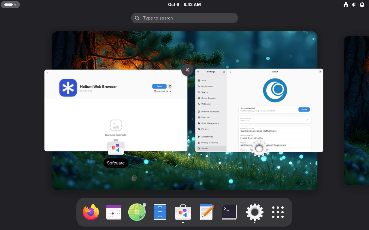OpenMandriva Lx ROME 26.09. GNOME 50
