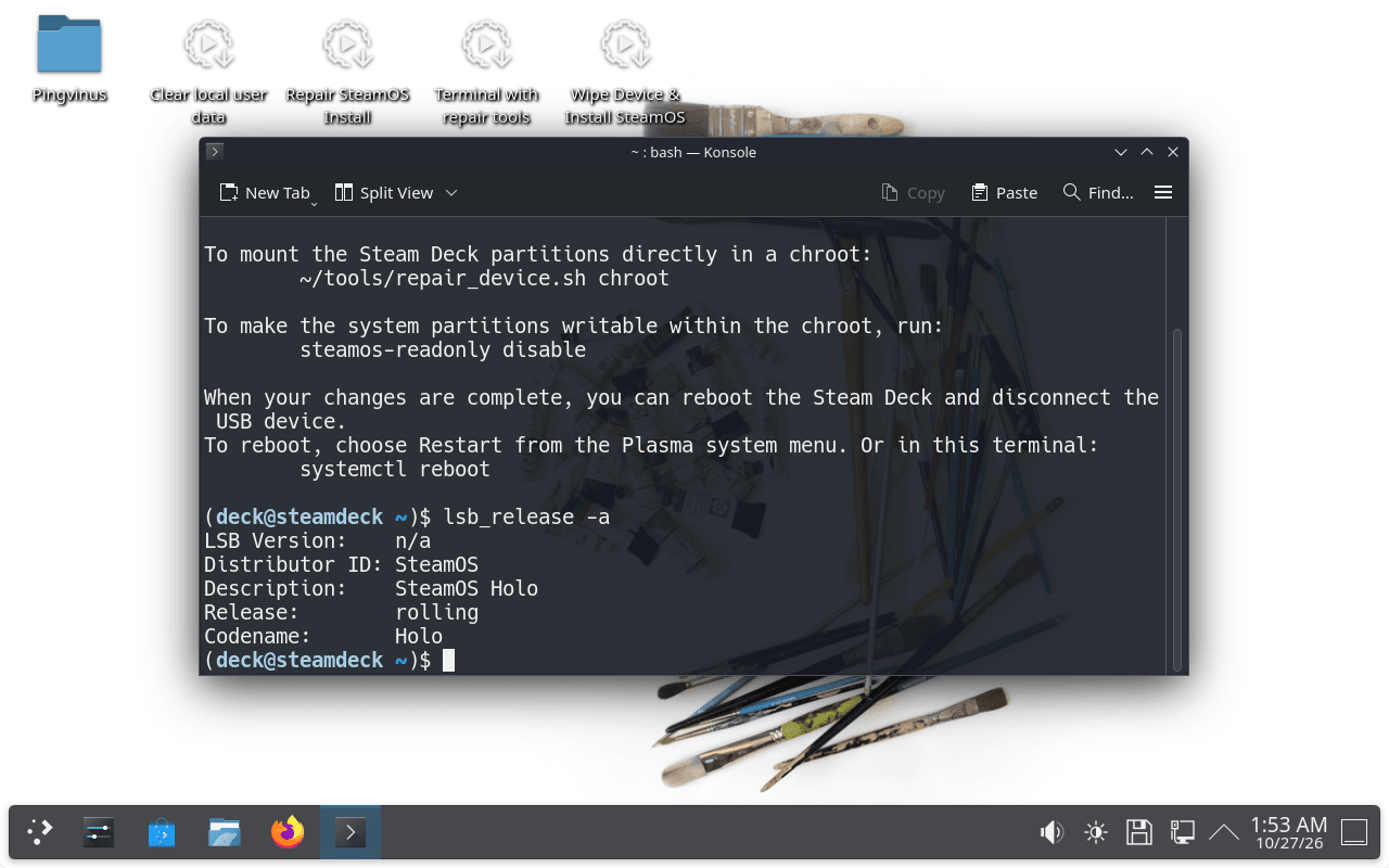 SteamOS 3.9 «Holo»