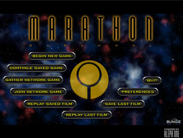 Главное меню Marathon 2: Durandal