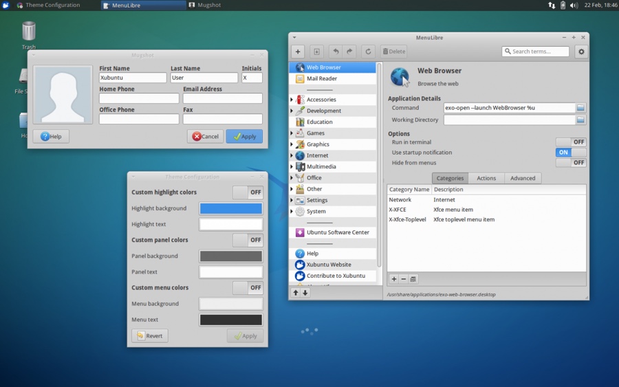 Xubuntu 16.04: Различные настройки в Xubuntu (Customization options)