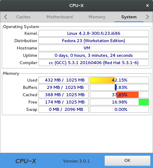 CPU-X Информация о системе