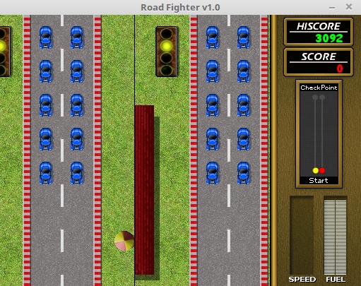 Road Fighter Игра вдвоем - разделение экрана