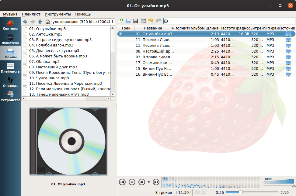 Strawberry Music Player 0.6.7