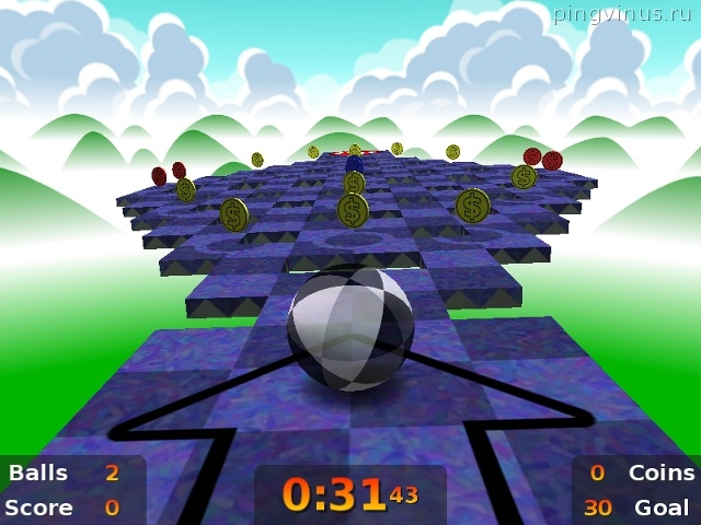Neverball игра прокатить шарик по платформам
