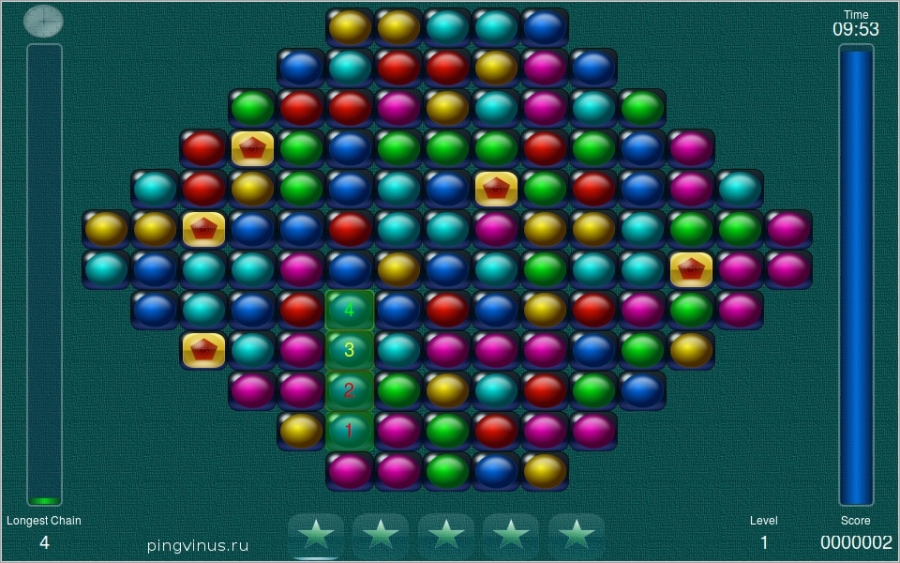Bubble Chains логическая игра для Linux