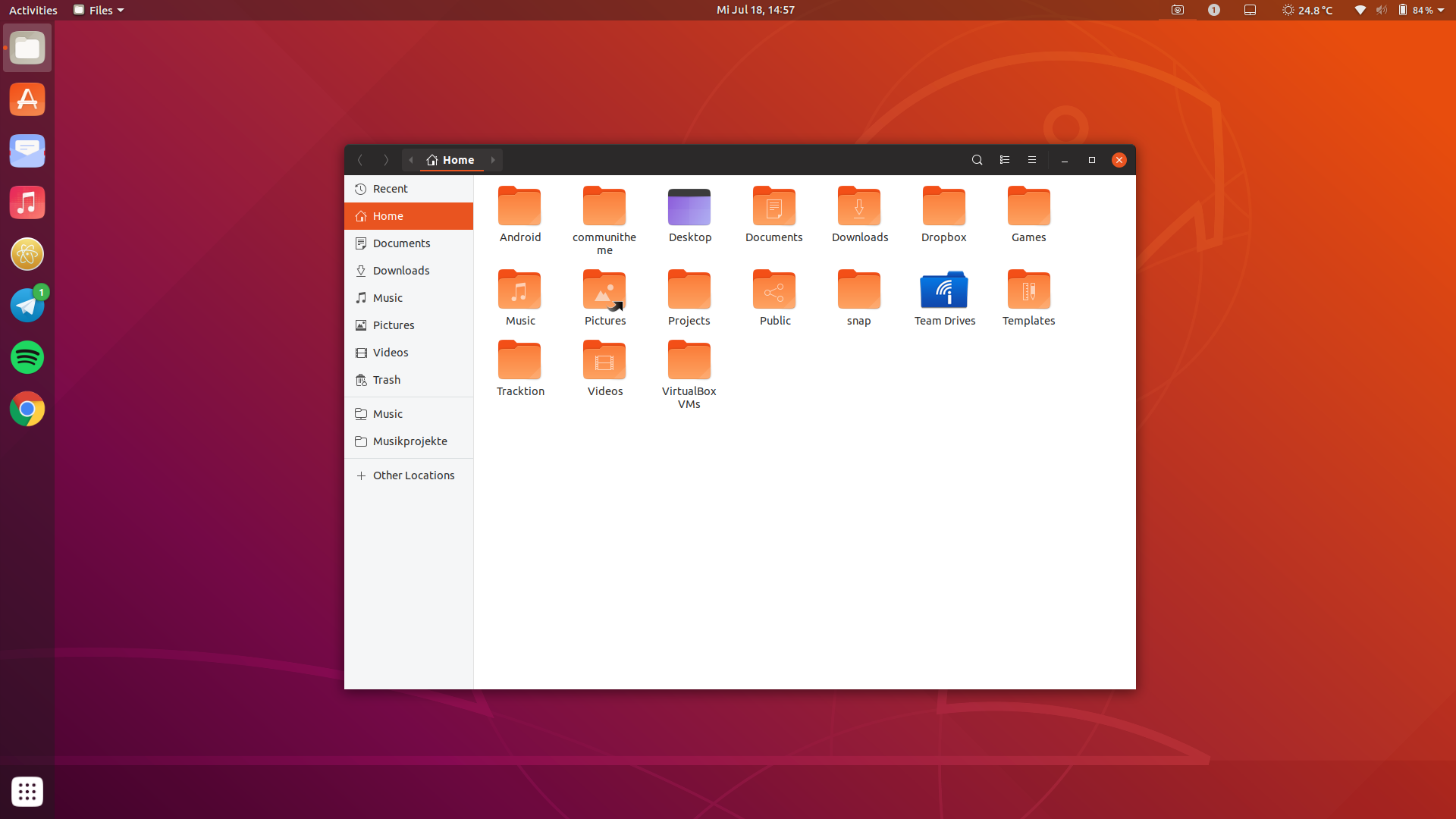 Ubuntu 18.10. GNOME