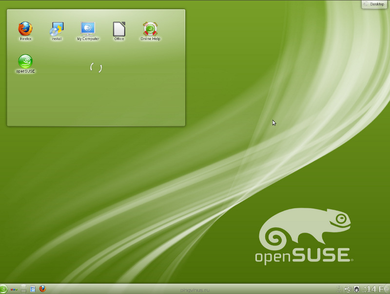 OpenSUSE 12.1 рабочий стол KDE