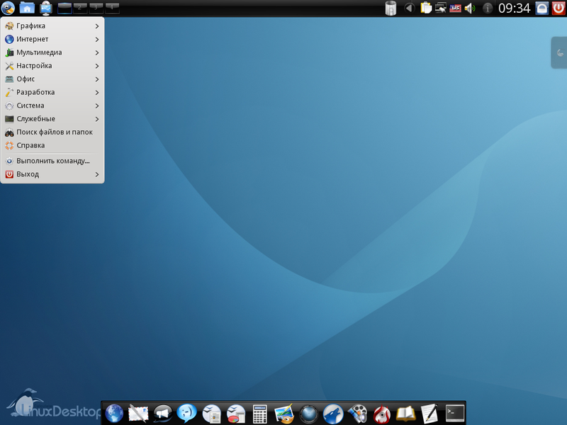 Дистрибутив Calculate Linux. Рабочий стол KDE. Версия 10.4