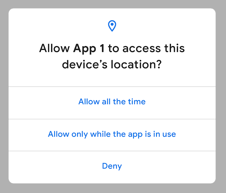 Android 10 Разрешение доступа