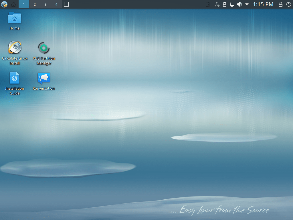 Calculate Linux 20.6: Рабочий стол KDE