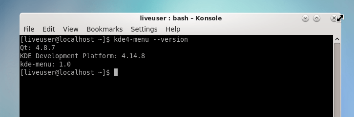 Centos 7.8: Версия KDE 4