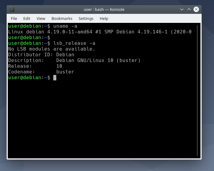 Debian 10.6: Ядро Linux