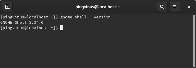 GNOME shell 3.34