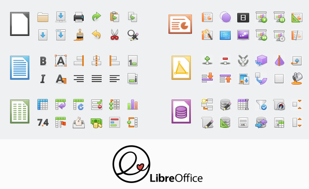 LibreOffice 6.2 иконки