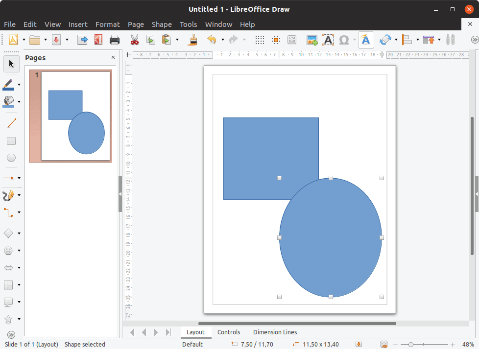 LibreOffice 6.4 Draw