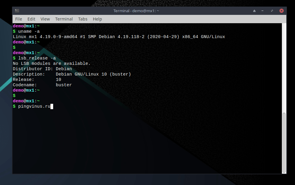 MX Linux 19.2: Ядро Linux, версия Debian