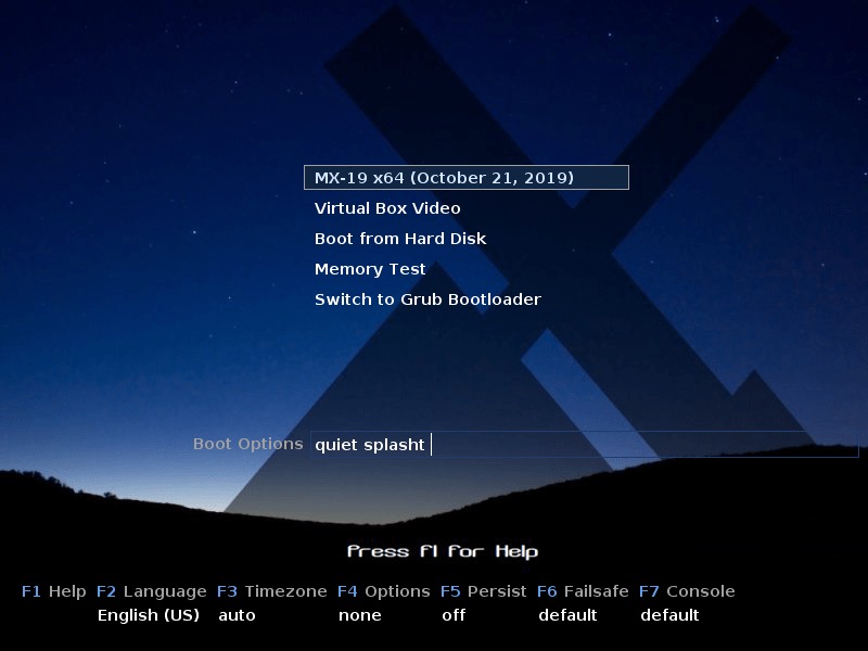 MX Linux 19 Boot