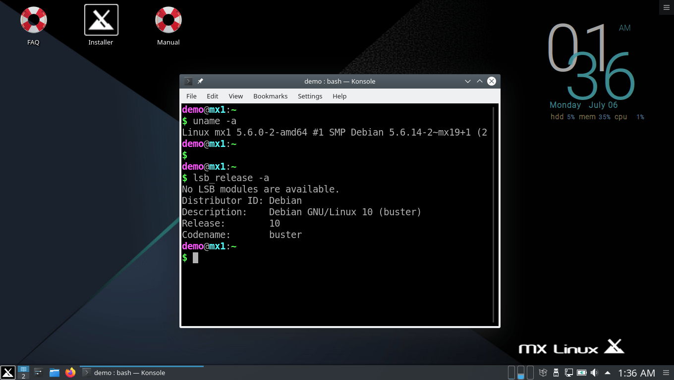 MX Linux 19.2 KDE Beta1: Ядро Linux