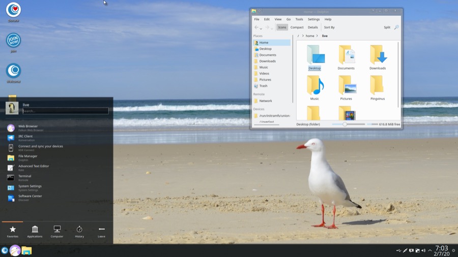 OpenMandriva 4.1: Оформление в стиле Windows 7
