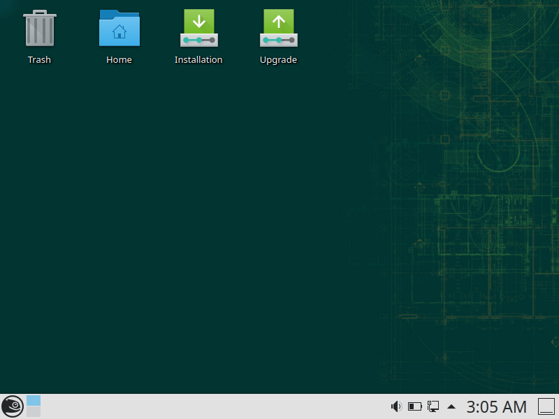 openSUSE Leap 15.2: Рабочий стол в Live-режиме