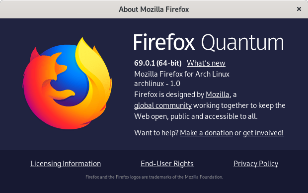 Firefox 69.0.1