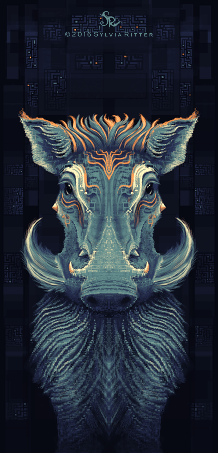 Warty Warthog by Sylvia Ritter
