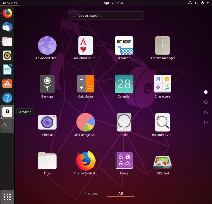 Ubuntu 19.04 Тема Yaru