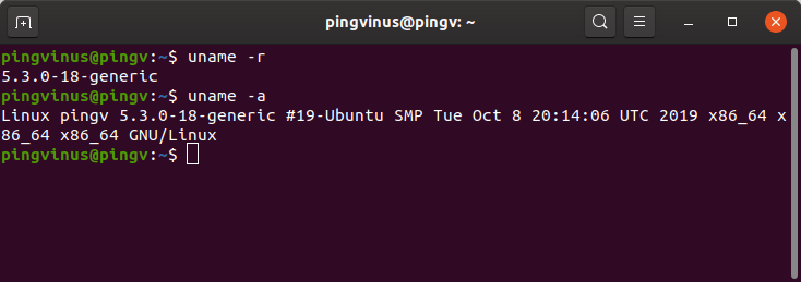 Ubuntu 19.10 Ядро