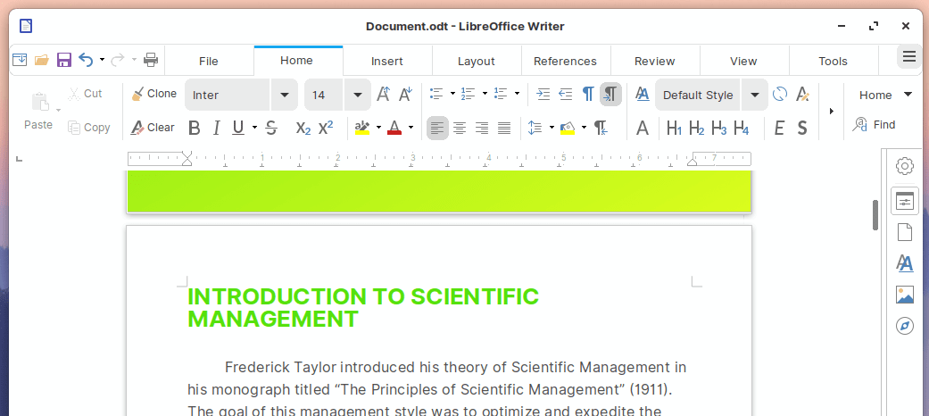 Zorin OS 15.2: LibreOffice