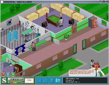 Игра Theme Hospital в эмуляторе Dosemu в Linux
